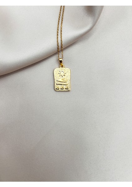 Fıora Gold Kaplama Tarot Kolye Ucu Ayarlanabilir Gold Zincir indirimleri