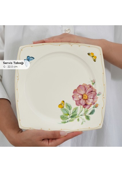 Forever Bone Velora 26 Parça 6 Kişilik Kahvaltı Takımı fırsatları