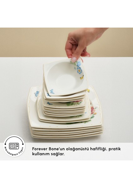 Forever Bone Velora 26 Parça 6 Kişilik Kahvaltı Takımı indirimleri