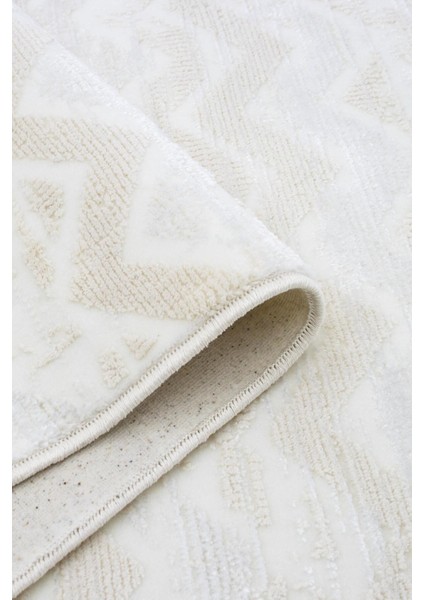 Serina Kadife Dokuma Halı | Kaymaz Tabanlı | Makinede Yıkanabilir | Modern Halı | Krem |SRN02 modelleri