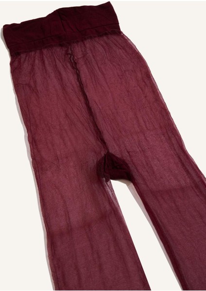 Kadın Bordo 5 Denye Külotlu Çorap B5872AXNS