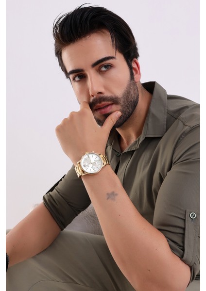Premium Infinity Ipc Kaplama Gold Erkek Kol Saati fiyatları