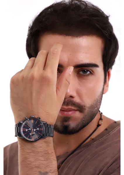 Premium Infinity Ipc Kaplama Siyah Bakır Erkek Kol Saati fiyatları