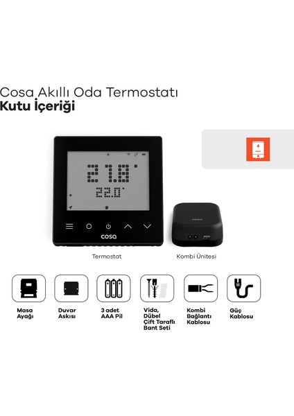 Akıllı Oda Termostatı Kablosuz Kombi Kontrolü V5 fırsatları