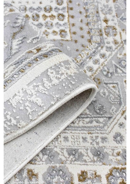 Serina Kadife Dokuma Halı | Kaymaz Tabanlı | Makinede Yıkanabilir | Modern Halı | Gold |SRN01 modelleri