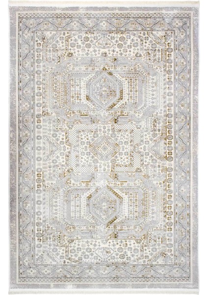 Serina Kadife Dokuma Halı | Kaymaz Tabanlı | Makinede Yıkanabilir | Modern Halı | Gold |SRN01