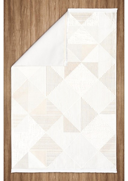 Serni Kadife Dokuma Halı |kaymaz Tabanlı Makinede Yıkanabilir Halı |modern Salon Halısı |gold| SNI02