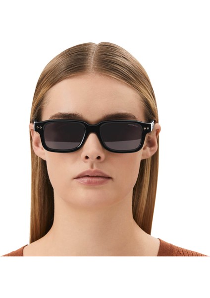 Siyah Renkli Asetat Çerçeveli Dikdörtgen Güneş Gözlüğü 133083 indirimleri