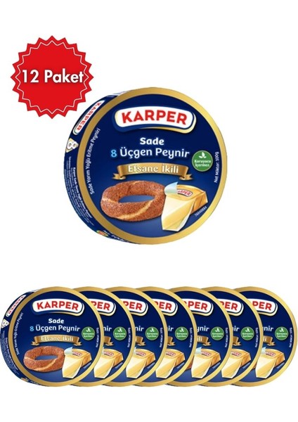 Üçgen Peynir Sade 100 gr x12 Paket