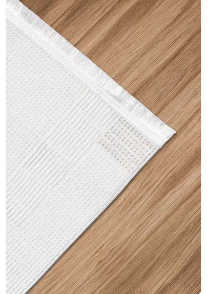 Aden Serni Kadife Dokuma Halı |kaymaz Tabanlı Makinede Yıkanabilir Halı |modern Salon Halısı |BEYAZ|SNI01 fırsatları