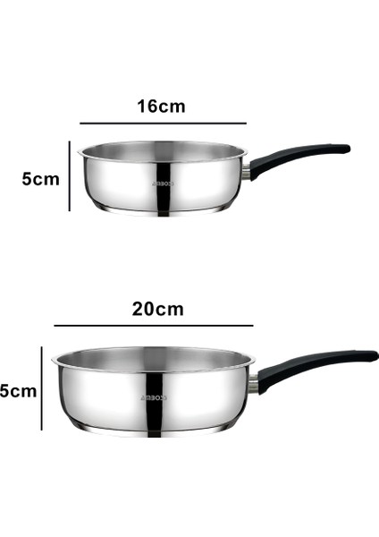 Elite 8 Parça Paslanmaz Çelik Saklama Kabı & Tava Seti indirimleri
