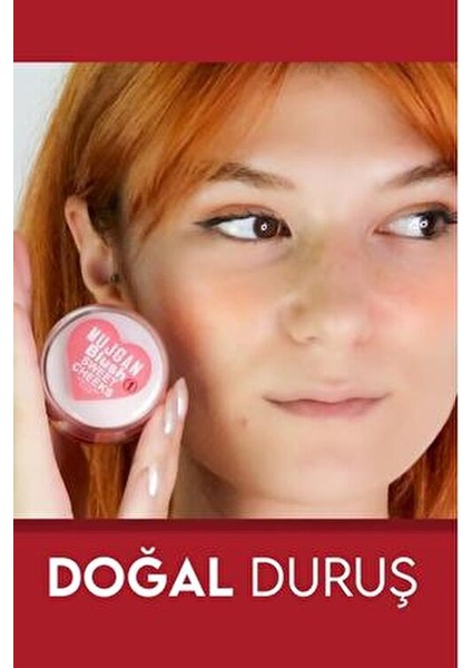 Tekli Simli Allık Kırmızı Renk Yoğun Pigmentasyon ve Uzun Süre Kalıcı 5,5x4 cm