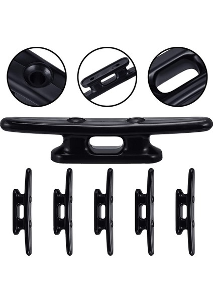 4pack 4 Inç Siyah Tekne Kepçesi Kayık Kabuklu Tekne Iskelesi Kabuklu Tekne Kayık Kano Kepçesi Siyah Güçlü Naylon Kreats (Yurt Dışından) fırsatları