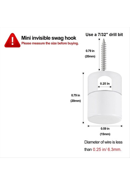 6 Paket Alüminyum Avize Kancası Tavan Asılı, Asma Işıkları Için Tavan Kancaları Beyaz (Yurt Dışından) fiyatları