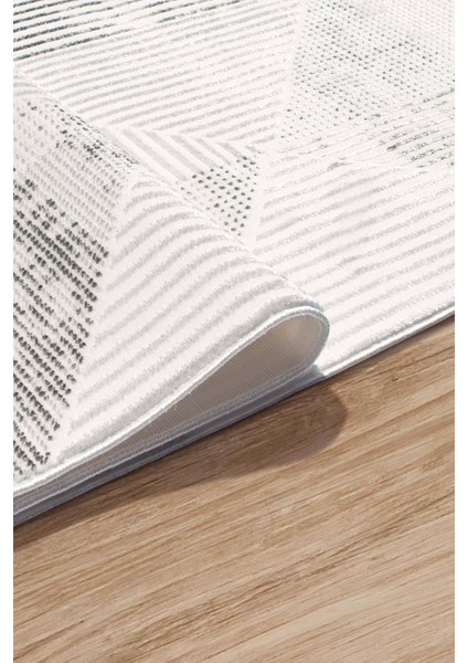 Aden Serni Kadife Dokuma Halı |kaymaz Tabanlı Makinede Yıkanabilir Halı |modern Salon Halısı |BEYAZ|SNI01 indirimleri