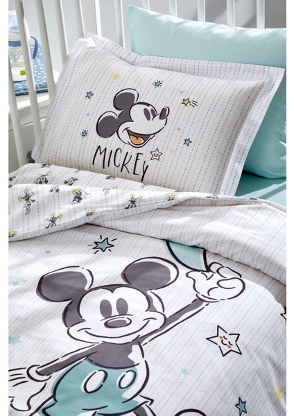 Mickey Mouse Good Night Disney Lisanslı Bebek Nevresim Takımı 0247