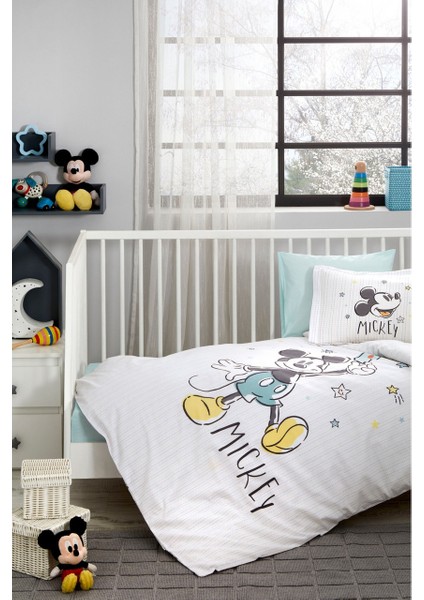 Mickey Mouse Good Night Disney Lisanslı Bebek Nevresim Takımı 0247