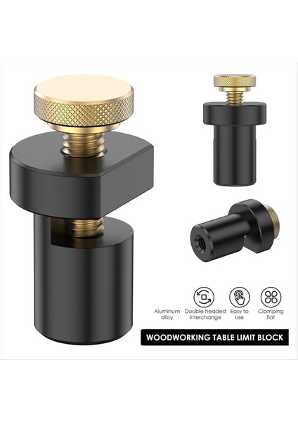 2pcs Tezgah Köpek Kelepçe Seti, 3/4in (19MM) Alüminyum Alaşım Çalışma Tezgahı Deliği Durağı, Ağaç Işleme Masası Durdurma Carpenter Tezgah Kelepçe B (Yurt Dışından) fiyatları