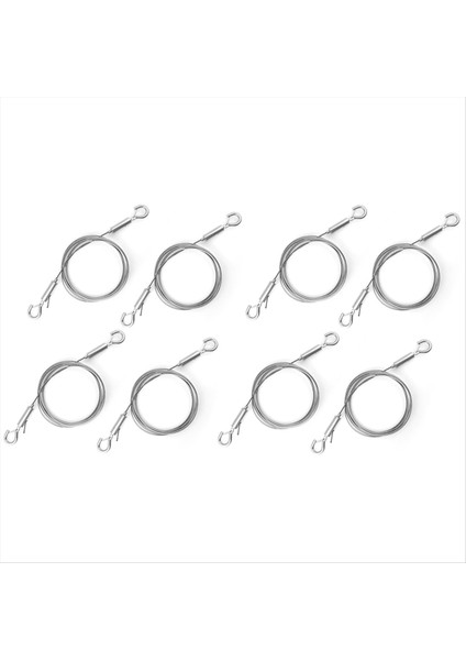 8pcs Kancalı Ayarlanabilir Tel Halatlar, Paslanmaz Çelik Resim Asılı Tel Ağır Hizmet Tipi Resim Tel Ayna Asılı (Yurt Dışından)