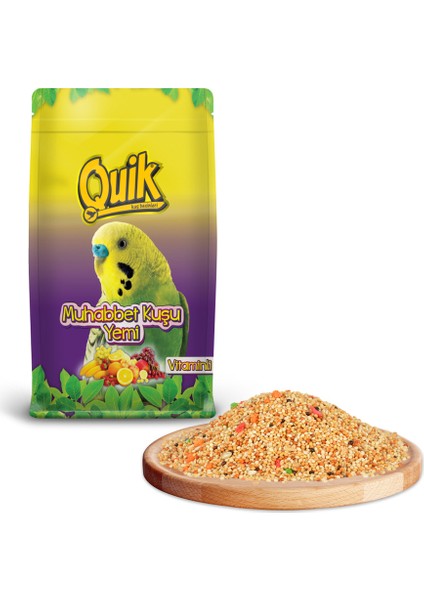 QUİK Vitaminli Muhabbet Kuşu Yemi 400gr fiyatları