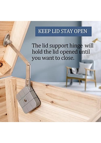 Oyuncak Kutusu Menteşe Yumuşak Yakın Göğüs Menteşe Güvenlik Kapağı Destek Menteşe Ahşap Kutu Battaniye Göğüs Tezgahı, 2 Pcs (Yurt Dışından) modelleri