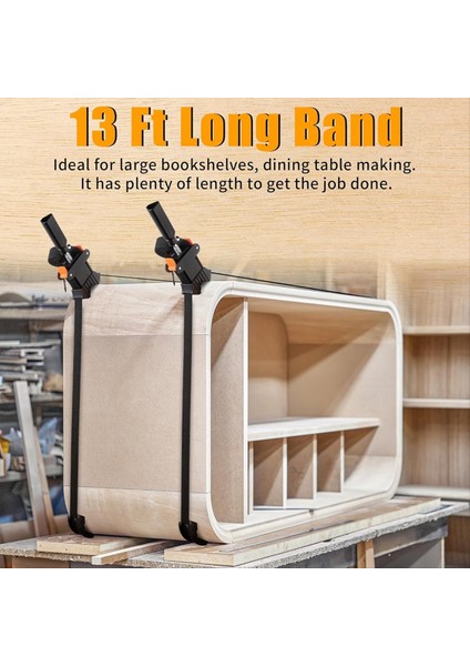 2 Paket Ahşap Işleme, Hızlı Serbest Bırakma Bandı Kelepçeleri, Kemer Kelepçeleri, Ayarlanabilir Resim Çerçevesi Kelepçe Aracı (Yurt Dışından) fırsatları
