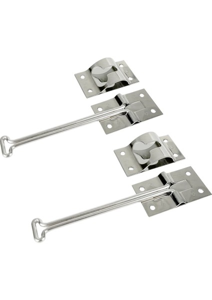 2pcs 4 Inç Paslanmaz Çelik T Tarzı T-Style Kapı Tutucu Giriş Kapısı Kargo Römorku Rv Römork Kampı Dış Kapı Tutma Kancası (Yurt Dışından) fiyatları