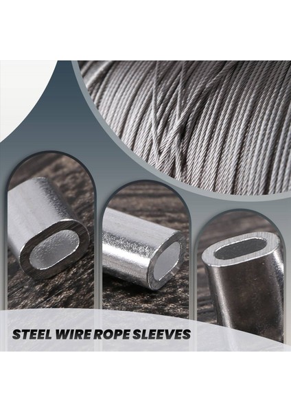 100 Pc 1mm Çelik Tel Halat Alüminyum Ferrules Kollu Gümüş Ton (Yurt Dışından) indirimleri