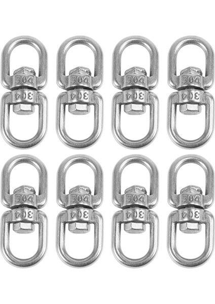 8pcs Paslanmaz Çelik Asma Sepet Sepetçileri Bitki Askı Döner Kanca Döner Klipsi Köpek Kurşun, Sak Tenceresi Sepeti (M4) (Yurt Dışından)