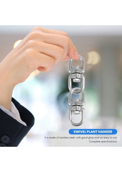 8pcs Paslanmaz Çelik Asma Sepet Sepetçileri Bitki Askı Döner Kanca Döner Klipsi Köpek Kurşun, Sak Tenceresi Sepeti (M4) (Yurt Dışından) fırsatları