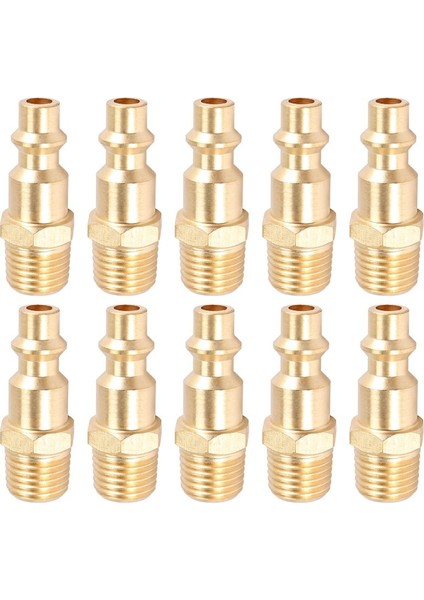 Pirinç 1/4 Inç Npt Erkek Hava Hortumu Hızlı Bağlantı Adaptörü, Hava Kuplör Fiş Kiti, Hava Kompresör Bağlantıları 10PCS (Erkek Npt) (Yurt Dışından) fiyatları