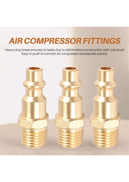 Pirinç 1/4 Inç Npt Erkek Hava Hortumu Hızlı Bağlantı Adaptörü, Hava Kuplör Fiş Kiti, Hava Kompresör Bağlantıları 10PCS (Erkek Npt) (Yurt Dışından) indirimleri
