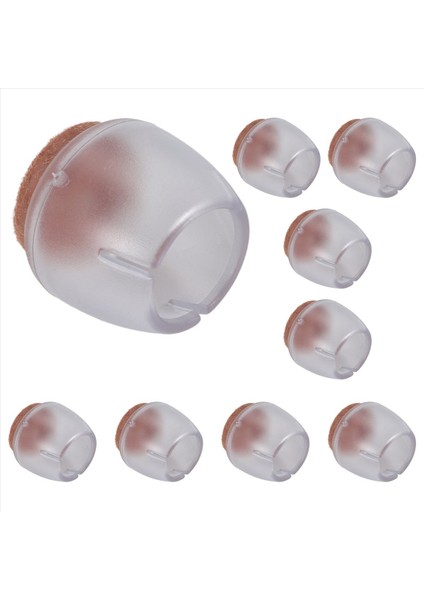 Sandalye Bacak Zemin Koruyucuları 24 Adet Şeffaf Şeffaf Silikon Sandalye Bacak Kapakları Parke Zeminler Için Mobilya Kaydırıcıları (Yurt Dışından) modelleri