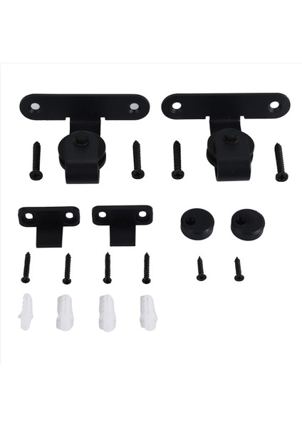 Sürgülü Barn Kapı Donanım Kitleri Üst Montajlı Asılı Demiryolu Askı Track Çelik Dolap Kapı Silindir Rayı Tek Door-B Için (Yurt Dışından) fiyatları