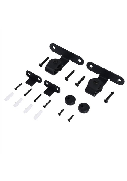 Sürgülü Barn Kapı Donanım Kitleri Üst Montajlı Asılı Demiryolu Askı Track Çelik Dolap Kapı Silindir Rayı Tek Door-B Için (Yurt Dışından) modelleri