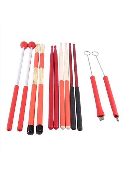 Davul Fırçaları Çubuklar Geri Çekilebilir Fırça Çubukları Caz Müziği Perküsyon Aksesuarları Için Fırça Setleri (Yurt Dışından)