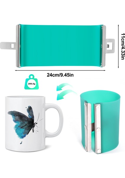 3pcs 3D Süblimasyon Yazıcı Silikon Kupa Sargılar Kelepçeler 11 Oz Kupa Silikon Kalıp Fikstürü 3D Süblimasyon Kupa Baskı (Yurt Dışından) indirimleri