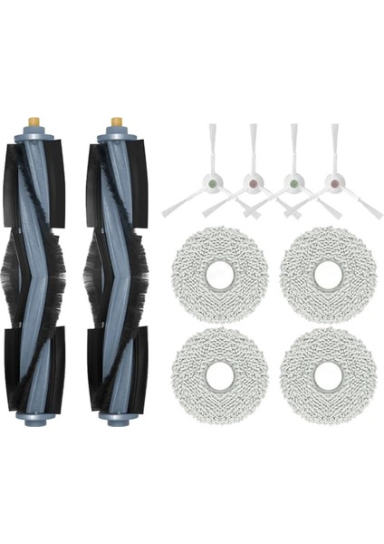 Zemin 3 Istasyonlu Robot Süpürge Ana Yan Fırça Paspas Bezi Bez Yedek Parça Aksesuarları (Yurt Dışından)