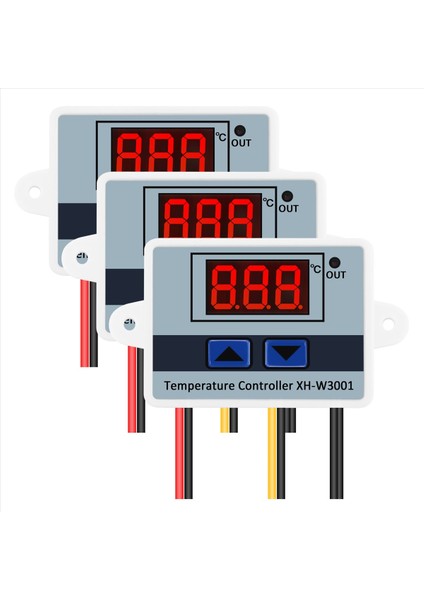 3pcs 220V 10A Dijital LED Sıcaklık Denetleyicisi Termostat Kontrol Anahtarı Prob (Yurt Dışından) fiyatları