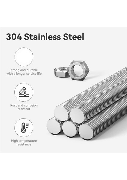 Kristal Düğmelere Sahip Boncuklar Için 8/32 Dişli Çubuk, 10 Adet M4 Dişli Çubuk 12 Inç 10 Adet Altıgen Somun ve 5pcs Düğmeleri (Yurt Dışından) fırsatları