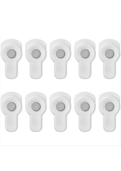 10PCS Güvenlik Kilitleri Fırın Kapısı Ev Mikrodalga Kapısı Anti-Açılış Toka Fixer Dinli Bebek Kilitleme Toka Koruyucu Kilitler (Yurt Dışından)
