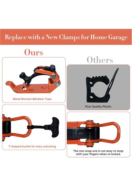 Çatı Rafı ve Duvar Için Kürek Montajı, Metal Kauçuk Kelepçe Montaj Kiti, Çatı Için Hızlı Serbest Bırakma Tutucu Araba Aksesuarları (Yurt Dışından) indirimleri