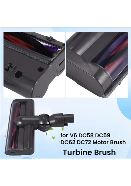 V6 DC58 DC59 DC62 DC72 Motor Yüksek Torklu Elektrikli Süpürge Için Türbin Fırçası Doğrudan Tahrikli Electrichead (Yurt Dışından) fırsatları