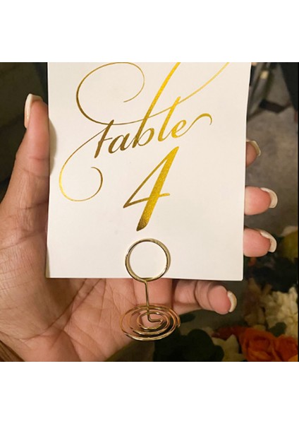 20PCS Mini Yer Kartı Tutucular, 2 Inç Sevimli Masa Numarası Tutucular, Klas Masa Kartı Tutucu Masa Resim Standları, Zarif Tel Fotoğraf Tutucu Menü Notu Klipler, (Yurt Dışından) indirimleri