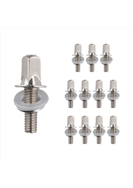 12PCS Davul Gerginlik Çubukları Gerginlik Vidaları Bas Davul Vidaları Set Bas Trampet Davul Aksesuarları Davul Donanımı M5X15MM (Yurt Dışından)