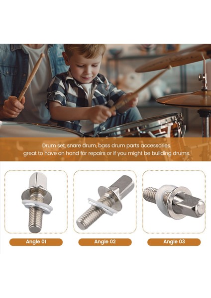 12PCS Davul Gerginlik Çubukları Gerginlik Vidaları Bas Davul Vidaları Set Bas Trampet Davul Aksesuarları Davul Donanımı M5X15MM (Yurt Dışından) indirimleri