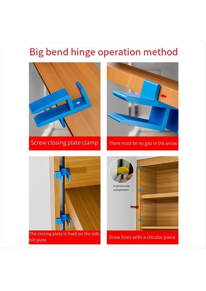 Gardırop Kapanış Tahtası Klipsi Ağaç Işleme 16-18MM Jigs Kapatma Sabitleme Klipsli Marangozluk Kapanış Sabit Kelepçe Aleti (Yurt Dışından) indirimleri