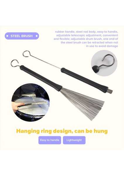 4pcs Drum Profesyonel Hafif Ahşap Akustik Davul Fırçaları Davul Sopa Araçları Kitler Seers Için Drum Oyuncuları (Yurt Dışından) indirimleri