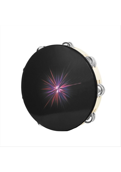 10 Inç El Tipi Tef Çift Sıra Jingle Davul Perküsyon Enstrümanı Yetişkin Kilisesi Ktv Parti Dans Müziği Enstrümanı (Yurt Dışından)