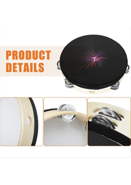 10 Inç El Tipi Tef Çift Sıra Jingle Davul Perküsyon Enstrümanı Yetişkin Kilisesi Ktv Parti Dans Müziği Enstrümanı (Yurt Dışından) fiyatları